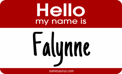 Hello my name is Falynne png download