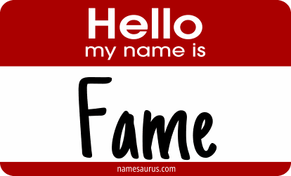 Hello my name is Fame png download