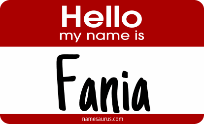 Hello my name is Fania png download