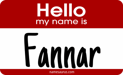 Hello my name is Fannar png download