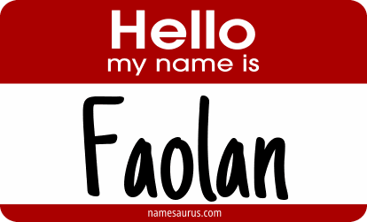 Hello my name is Faolan png download