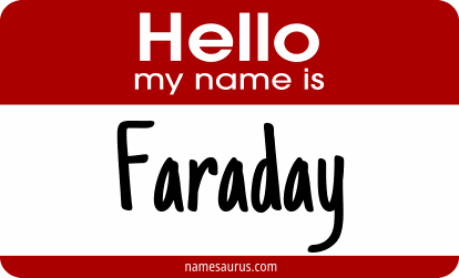 Hello my name is Faraday png download