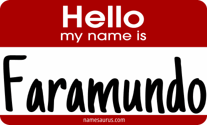 Hello my name is Faramundo png download