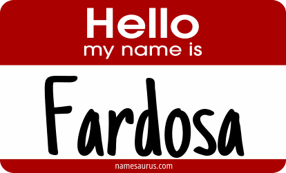 Hello my name is Fardosa png download