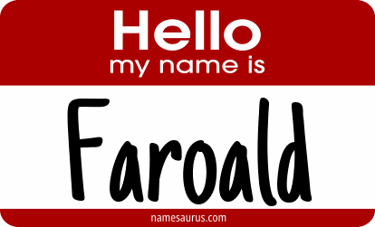 Hello my name is Faroald png download