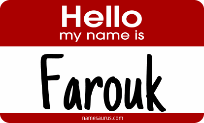 Hello my name is Farouk png download