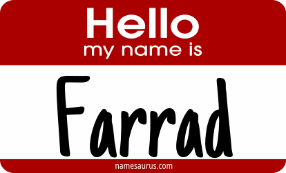 Hello my name is Farrad png download