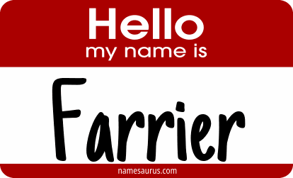 Hello my name is Farrier png download
