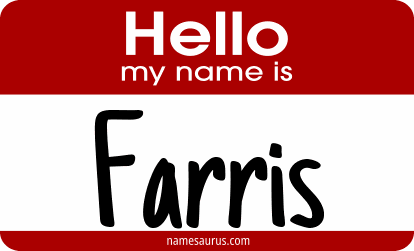 Hello my name is Farris png download