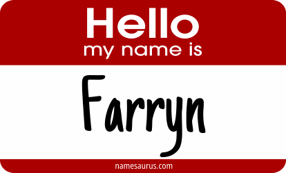 Hello my name is Farryn png download
