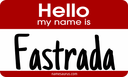 Hello my name is Fastrada png download
