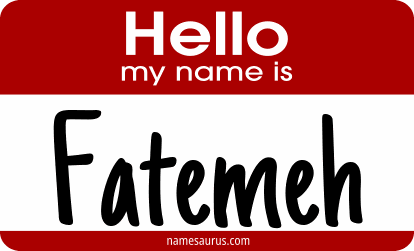 Hello my name is Fatemeh png download