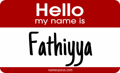 Hello my name is Fathiyya png download