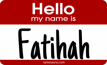 Hello my name is Fatihah png download