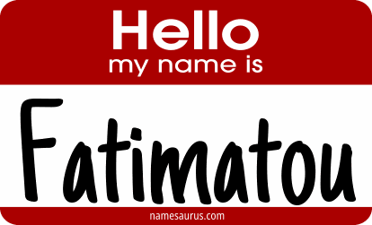 Hello my name is Fatimatou png download