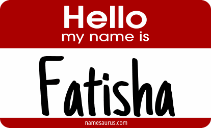 Hello my name is Fatisha png download