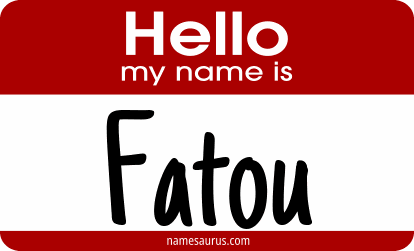 Hello my name is Fatou png download