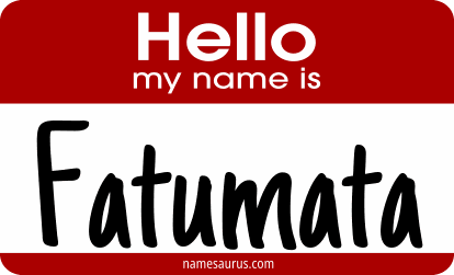 Hello my name is Fatumata png download