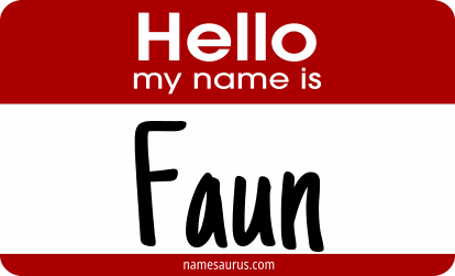Hello my name is Faun png download