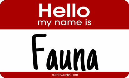 Hello my name is Fauna png download