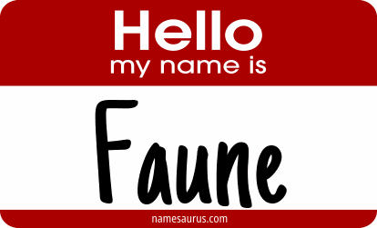 Hello my name is Faune png download