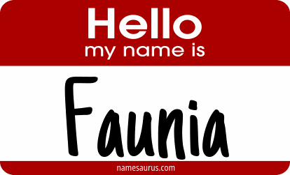 Hello my name is Faunia png download