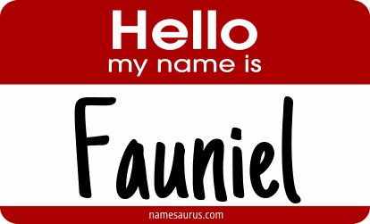 Hello my name is Fauniel png download
