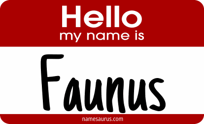 Hello my name is Faunus png download