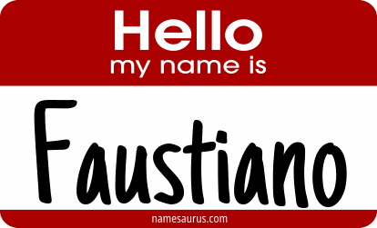 Hello my name is Faustiano png download