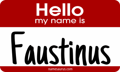 Hello my name is Faustinus png download