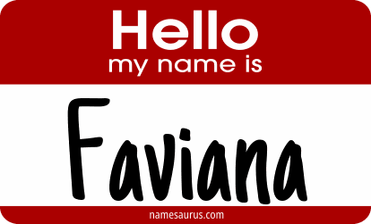 Hello my name is Faviana png download