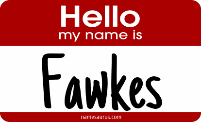 Hello my name is Fawkes png download