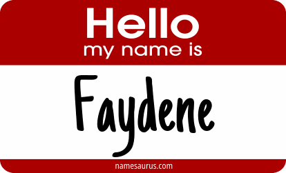 Hello my name is Faydene png download