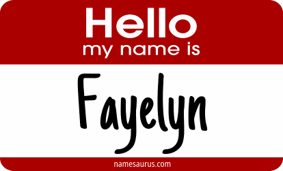 Hello my name is Fayelyn png download