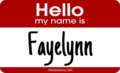 Hello my name is Fayelynn png download