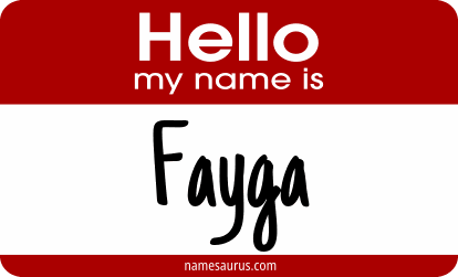 Hello my name is Fayga png download