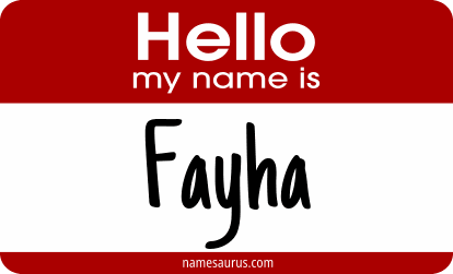 Hello my name is Fayha png download