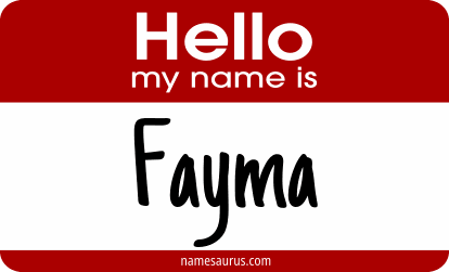 Hello my name is Fayma png download