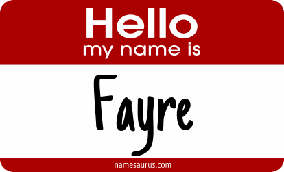 Hello my name is Fayre png download