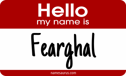 Hello my name is Fearghal png download