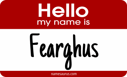 Hello my name is Fearghus png download