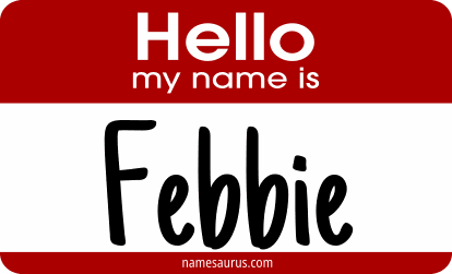 Hello my name is Febbie png download