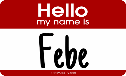Hello my name is Febe png download