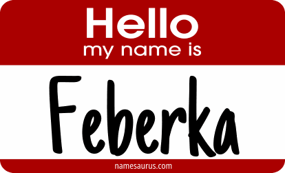 Hello my name is Feberka png download