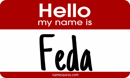 Hello my name is Feda png download