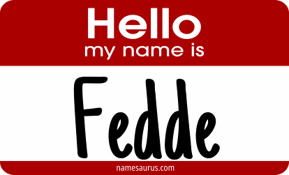 Hello my name is Fedde png download