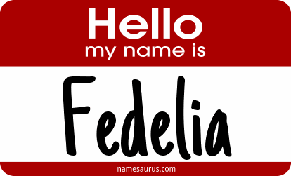 Hello my name is Fedelia png download