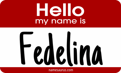 Hello my name is Fedelina png download