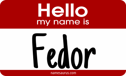 Hello my name is Fedor png download