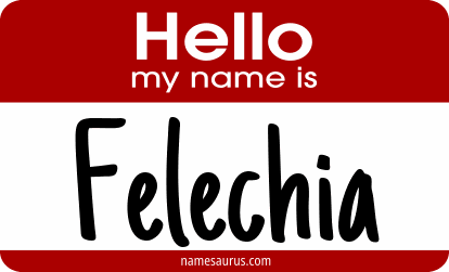 Hello my name is Felechia png download